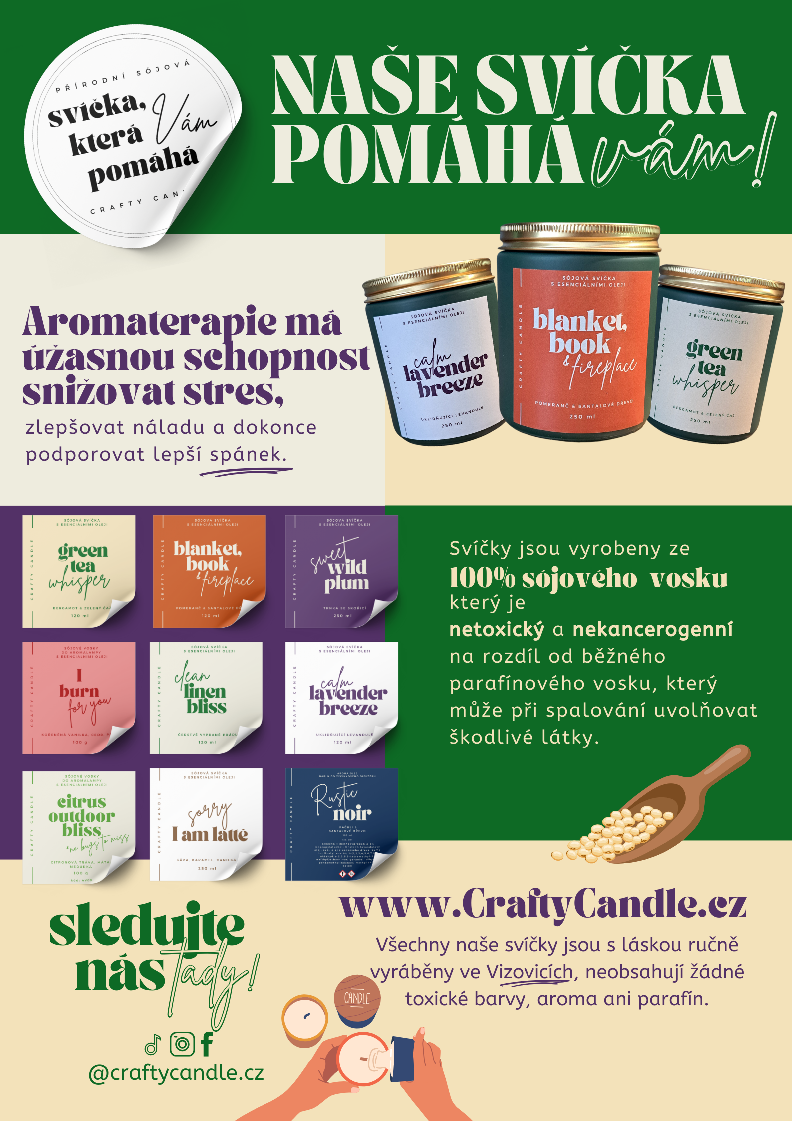 Crafty Candle Letáček portrait 2025